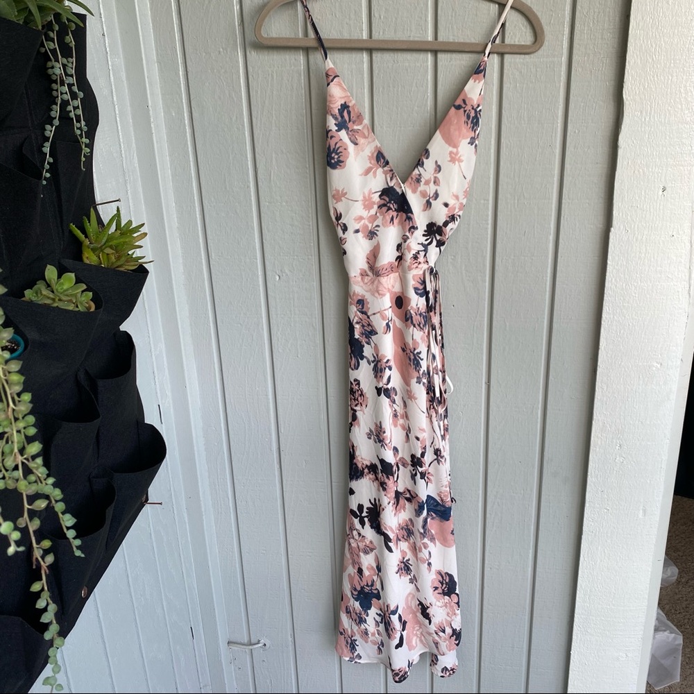 Yumi Kim Floral Midi Dress in Pink and Blue - Picture 10 of 14